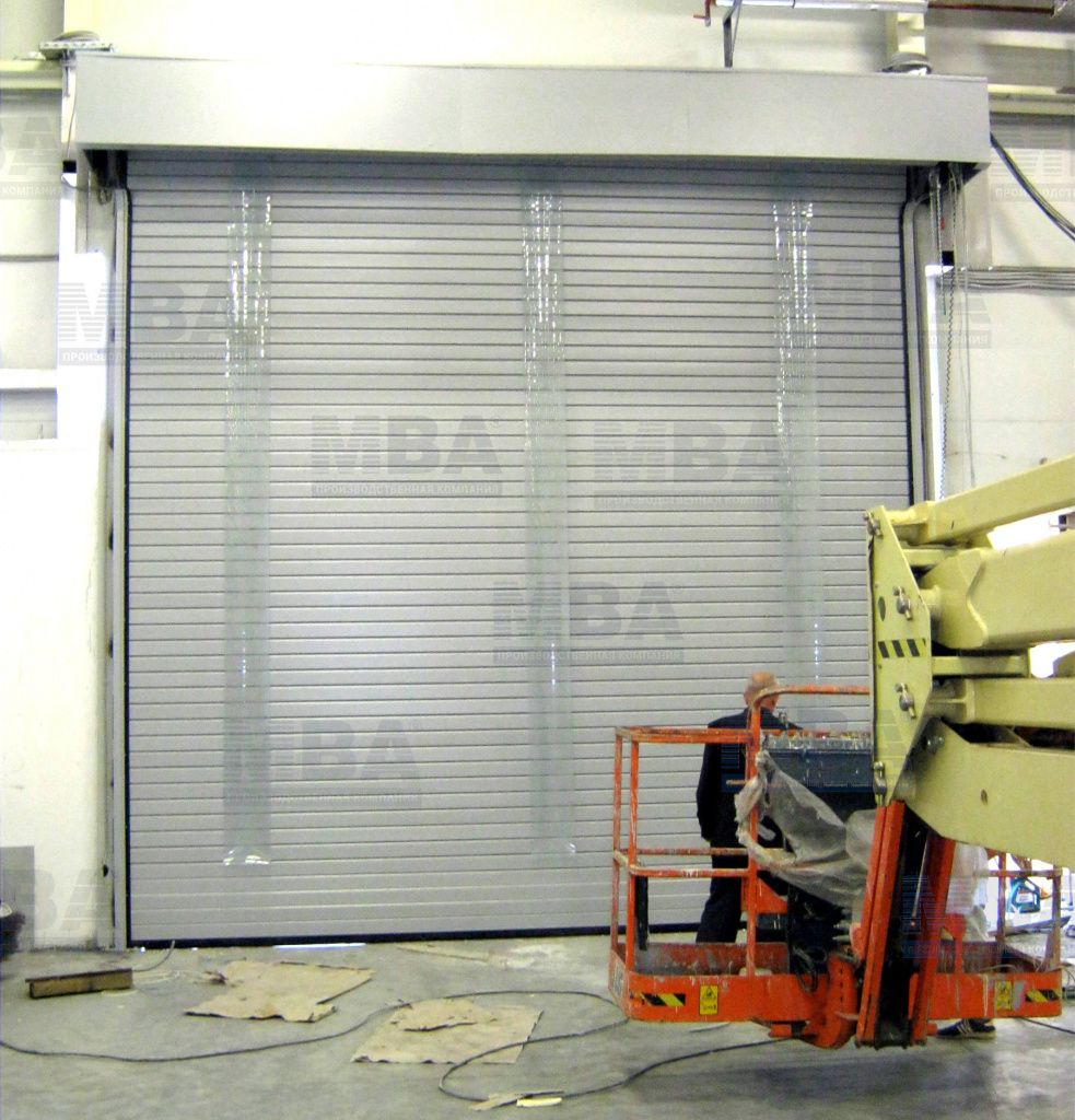 installation of the AL-120 gate from the tower монтаж ворот AL-120 с вышки
